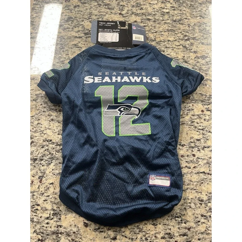 NWT Seattle Seahawks NFL pet jersey Number